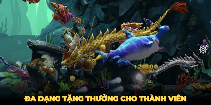 Bắn Cá Thần Rồng - Đa dạng tặng thưởng cho thành viên