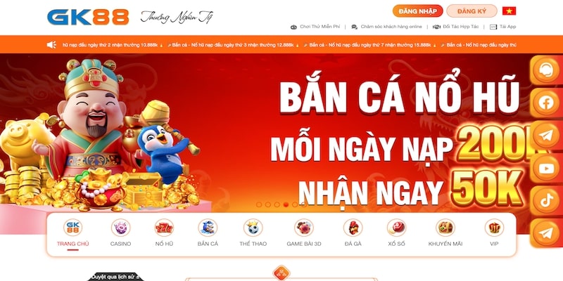 Cài đặt tải app GK88